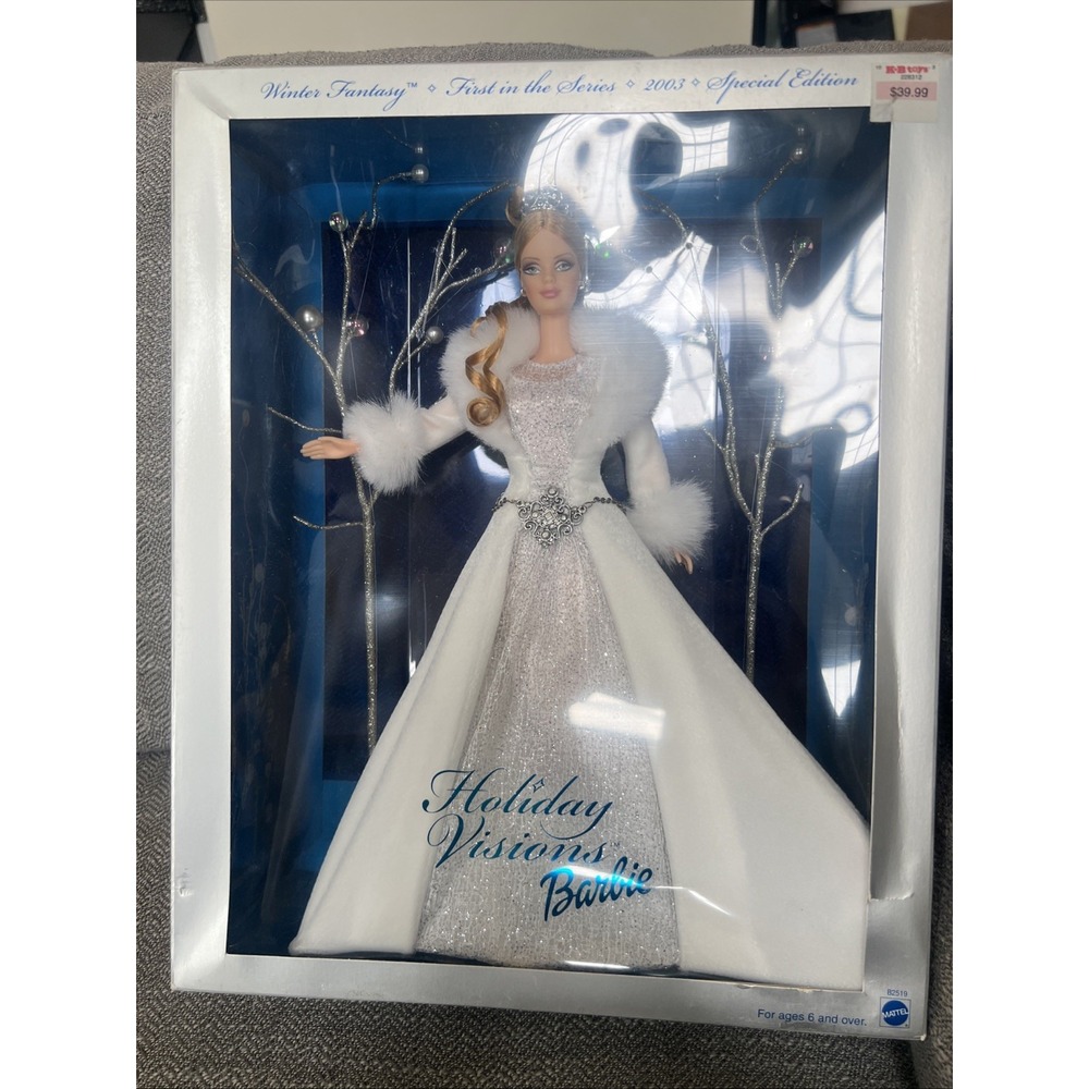 HOLIDAY VISIONS 2003 Winter Fantasy Barbie Special First Vintage NIB
